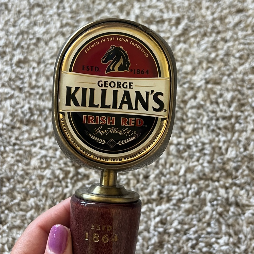 George Killian’s Irish Red Beer Tap Handle 3 sided - Picture 5 of 11